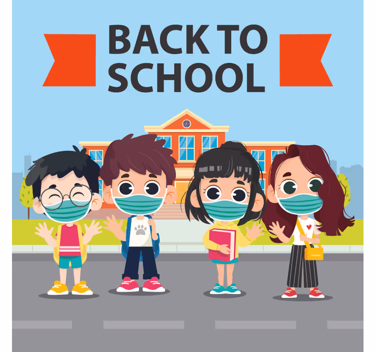 Rollo fenster kinderzimmer im attraktiven schuldesign - TenStickers