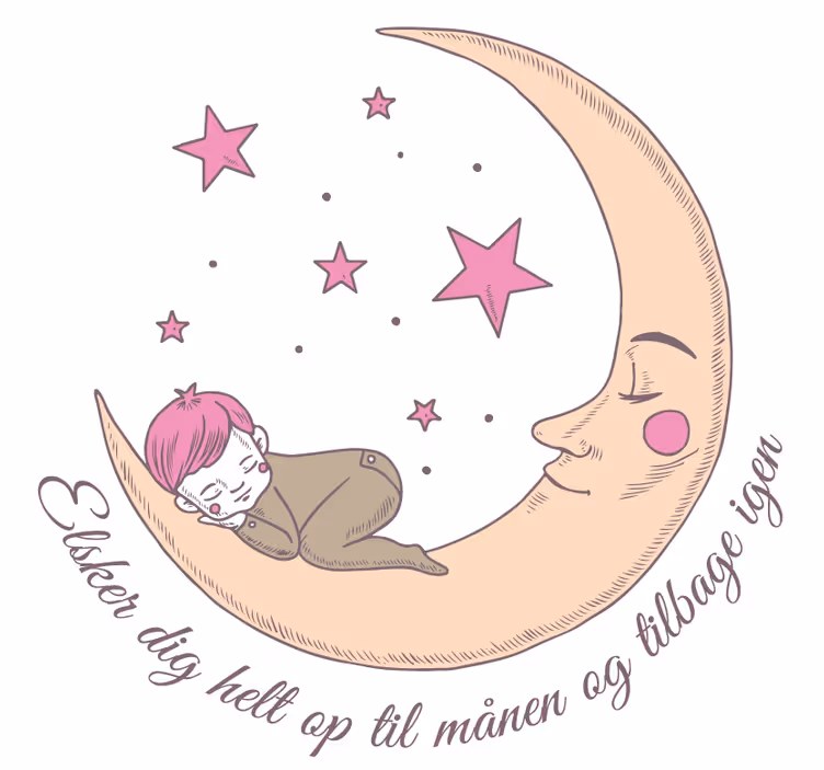 Rollo fenster kinderzimmer liebe bis zum mond - TenStickers