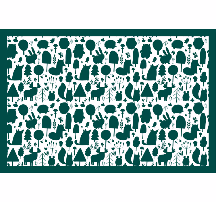 Rollo fenster kinderzimmer tiermotive im wald - TenStickers
