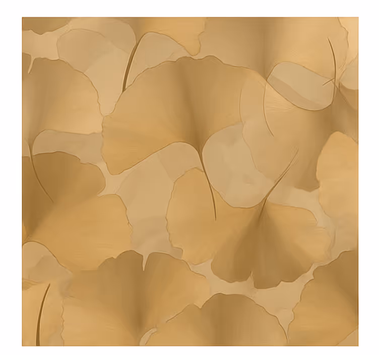 Küchenfenster rollo golden ginko Überlappung - TenStickers