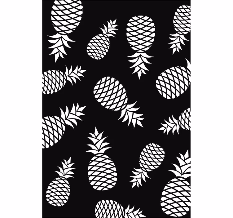 Küchenfenster rollo mit ananas muster - TenStickers