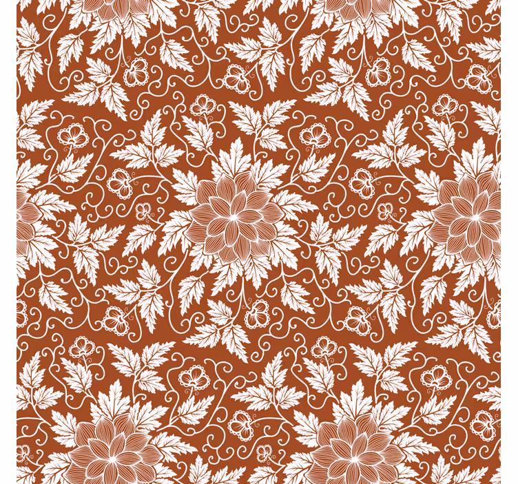 Küchenfenster rollo mit floralem paisley-muster - TenStickers