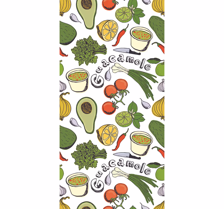 Küchenfenster rollo mit mexikanischen obstmotiven - TenStickers