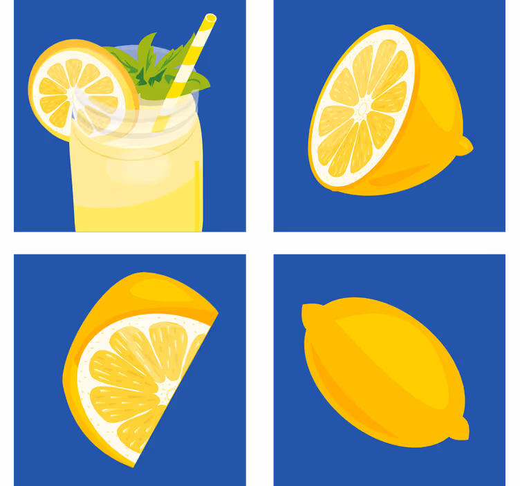 Küchenfenster rollo zitronensaft fliesen - TenStickers