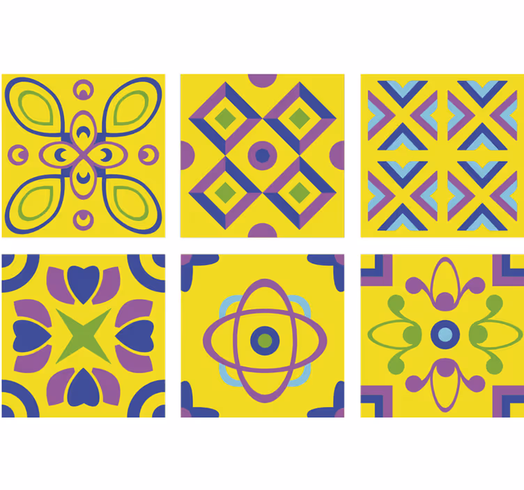 Küchenfenster rollo psychedelische symmetrien - TenStickers