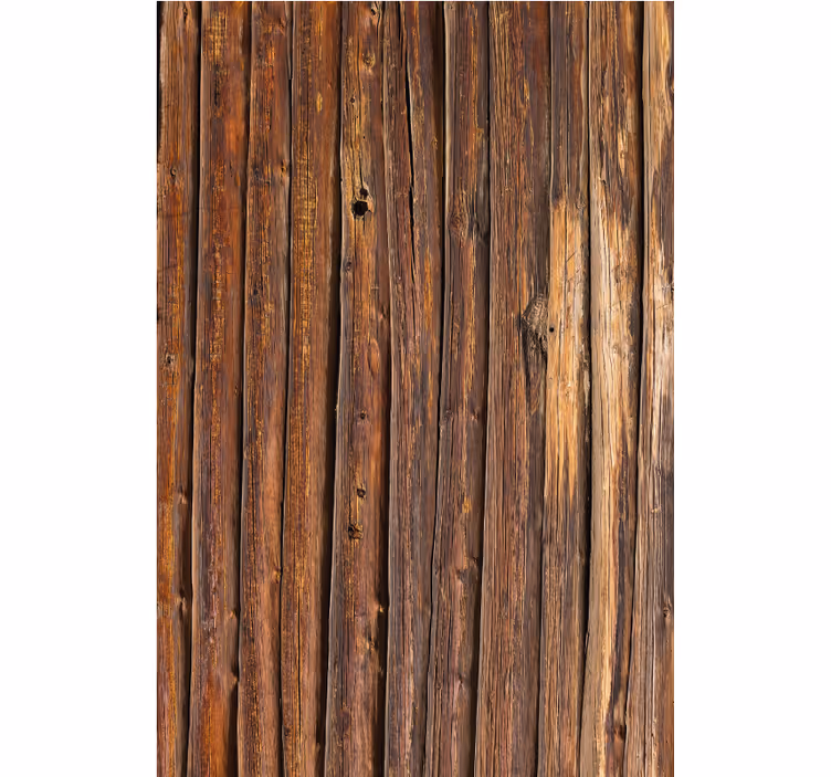 Küchenfenster rollo aus altem braunem holzbehälter - TenStickers