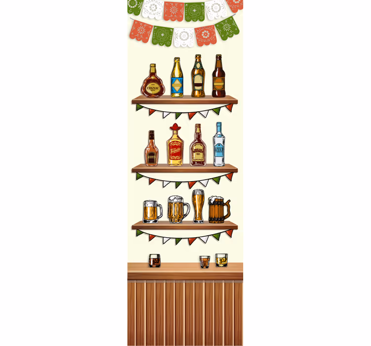 Küchenfenster rollo mit dekorativem tequila-design - TenStickers