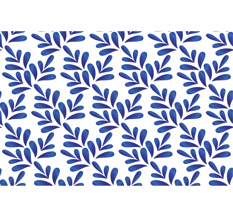 Rollo fenster blau aus blauer porzellanqualität - TenStickers