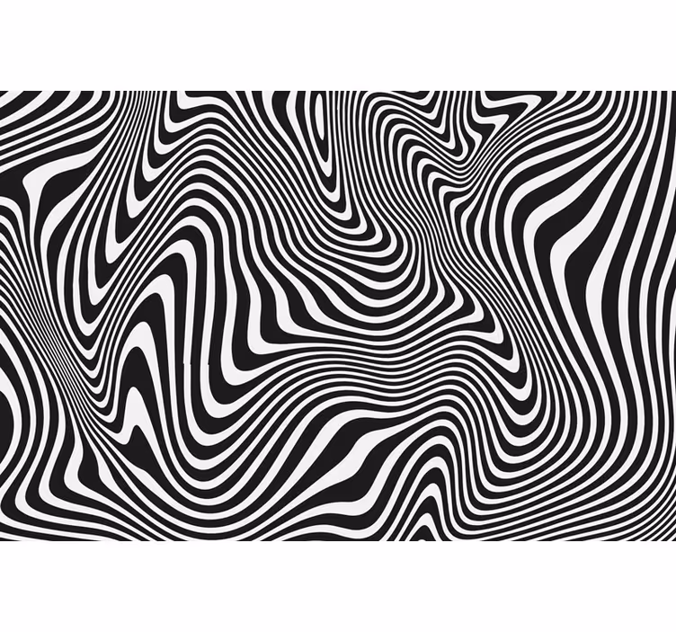Rollo fenster schwarz mit zebra 3d effekt - TenStickers