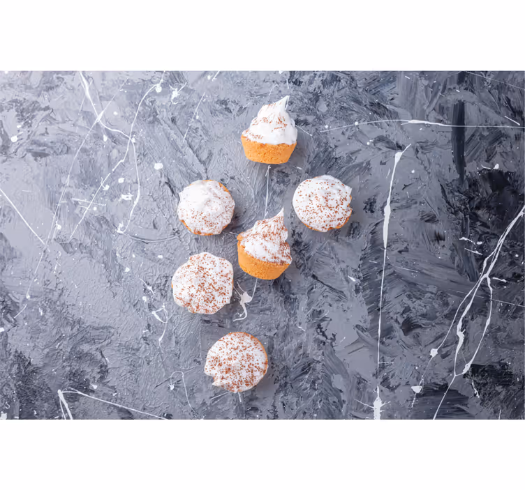 Rollo fenster grau für cremige cupcakes - TenStickers