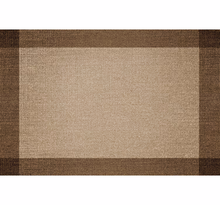 Rollo fenster beige tischset mit rand braun - TenStickers