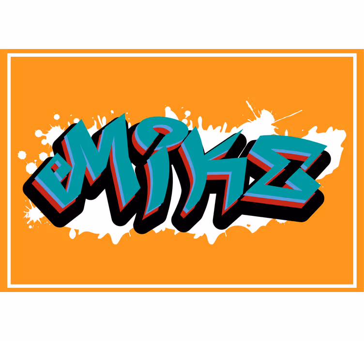 Rollo fenster orange im wildstyle graffiti design - TenStickers