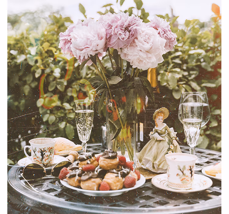 Rollo wohnzimmer romantischer cottagecore tisch - TenStickers