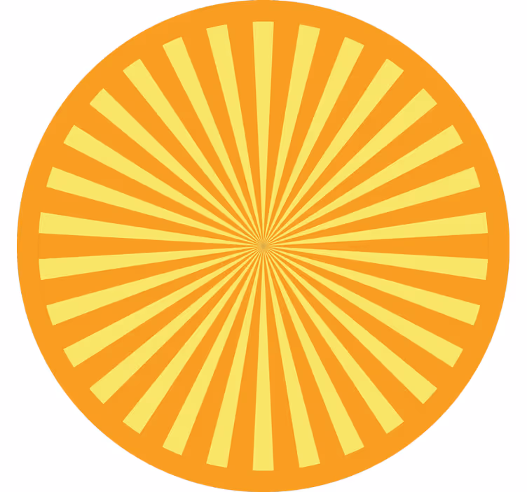 Rollo fenster schlafzimmer abstrakter sonnenuntergang orange - TenStickers
