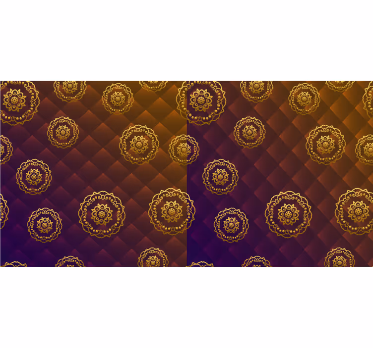 Rollo fenster schlafzimmer elegantes mandala in multicolor - TenStickers