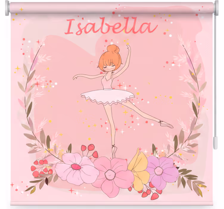 Rollo fenster kinderzimmer mit sternen-ballerinas - TenStickers