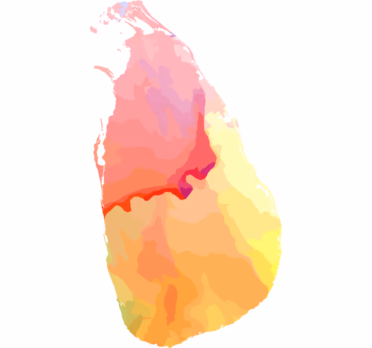 Rollo fenster jugendzimmer sri lanka aquarellkarte - TenStickers