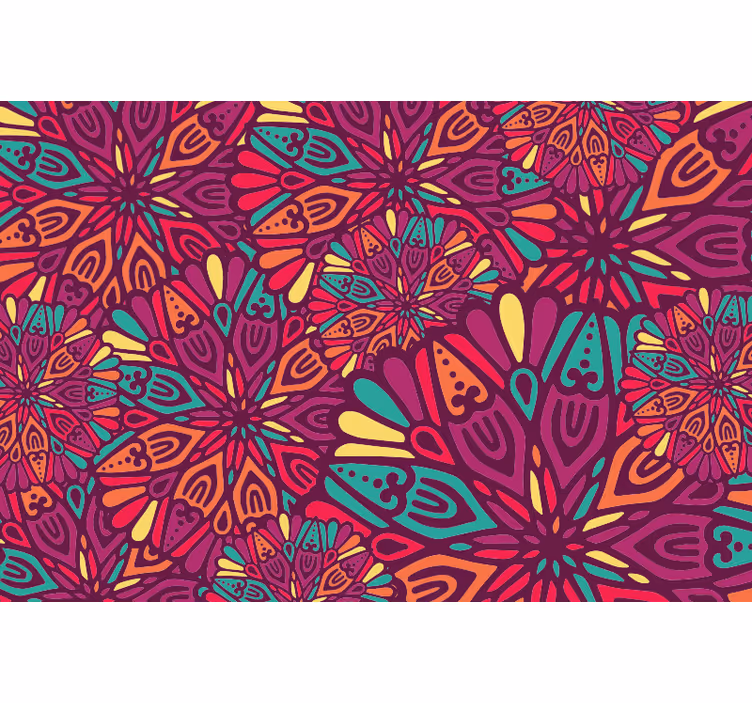 Rollo fenster jugendzimmer in rosa mandalas - TenStickers