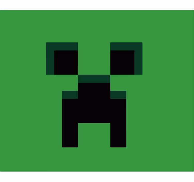 Rollo fenster gamer in minecraft grün - TenStickers