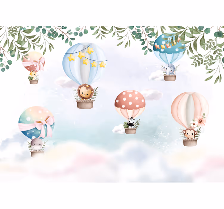Rollo fenster baby luftballon tiere - TenStickers