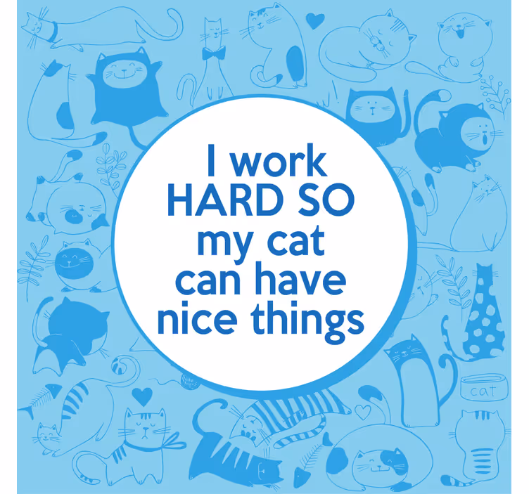 Rollo fenster home office mit motivierendem haustierzitat - TenStickers