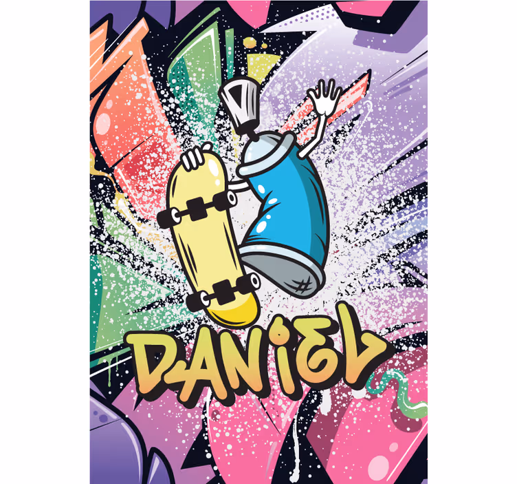 Rollo fenster jugendzimmer mit graffiti poster - TenStickers