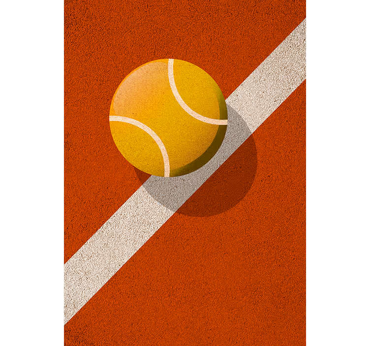 Rollo fenster jugendzimmer tennis design - TenStickers