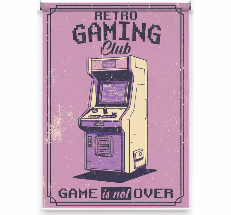 Rollo fenster jugendzimmer retro gaming club - TenStickers