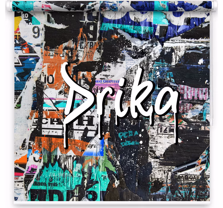 Rollo fenster jugendzimmer graffiti-design - TenStickers