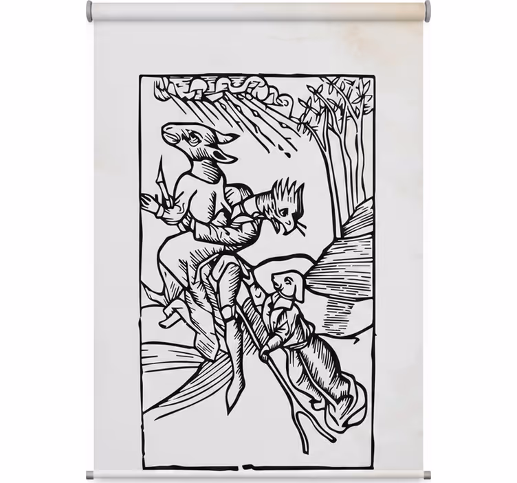 Rollo fenster jugendzimmer hexerei - TenStickers