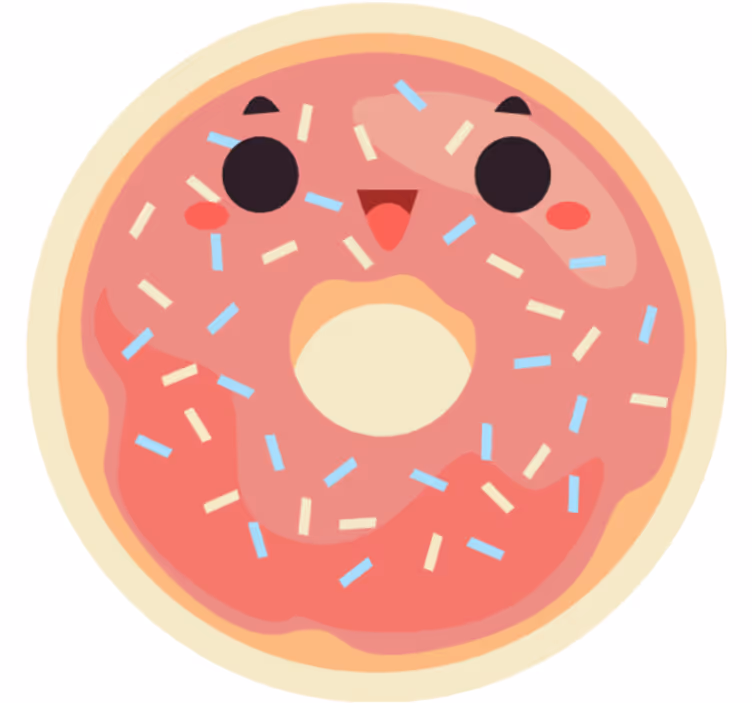 Rollo fenster spaß mit anime donuts - TenStickers