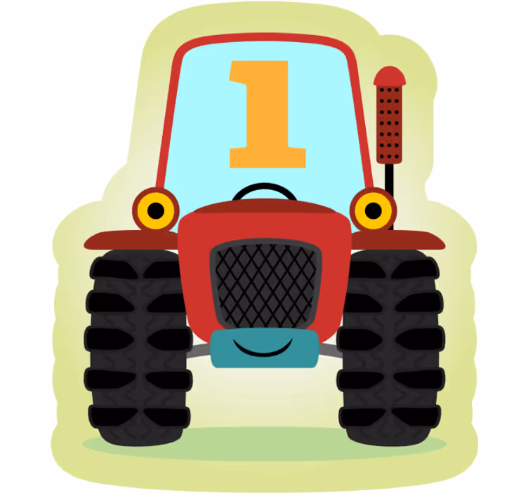 Rollo fenster spaß der beste traktor - TenStickers