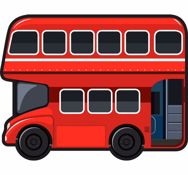 Rollo fenster spaß london bus - TenStickers