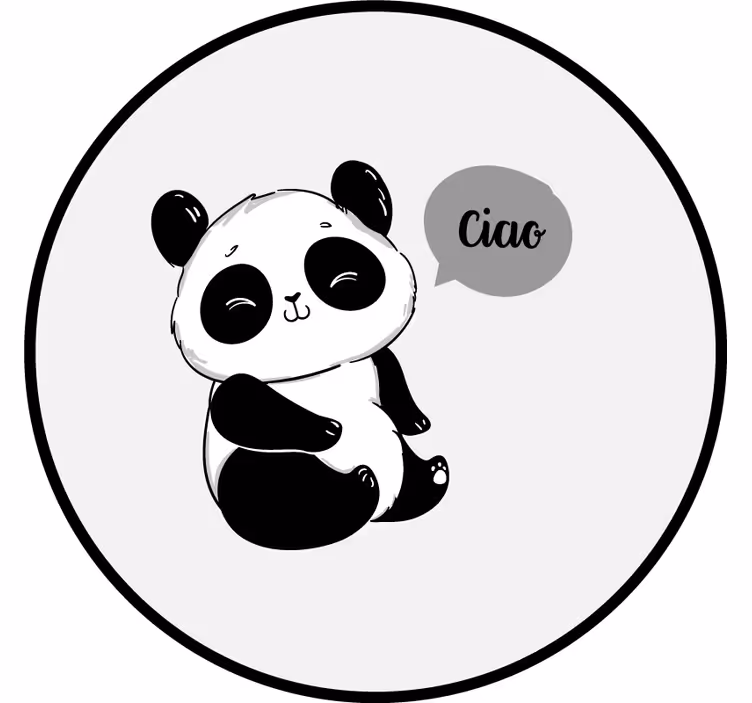 Rollo fenster spaß mit fröhlichem panda - TenStickers