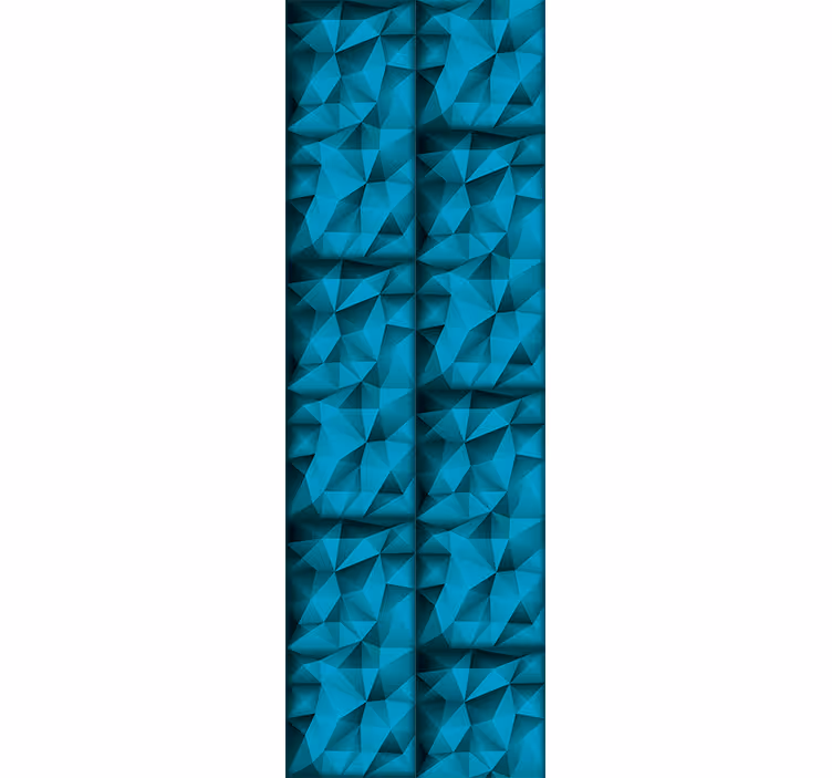Rollo fenster jugendzimmer blaue tiefen 3d-muster - TenStickers