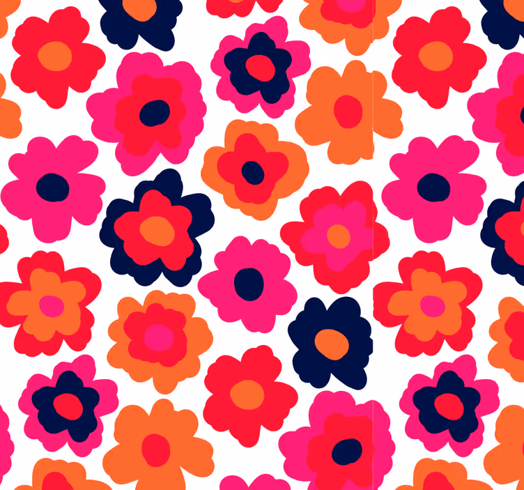 Rollo fenster blumen rote mohnblume - TenStickers