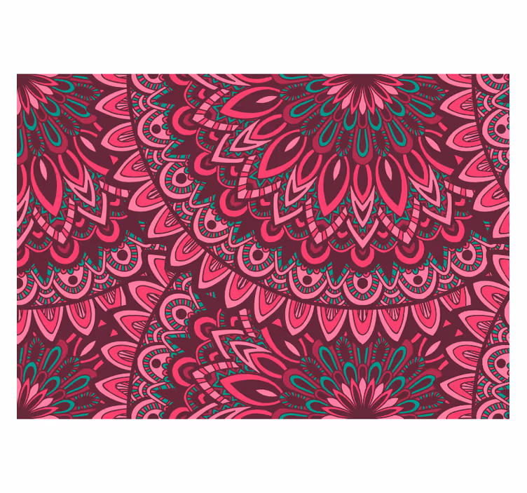 Rollo fenster zen tapete mandala pink ausdruck - TenStickers