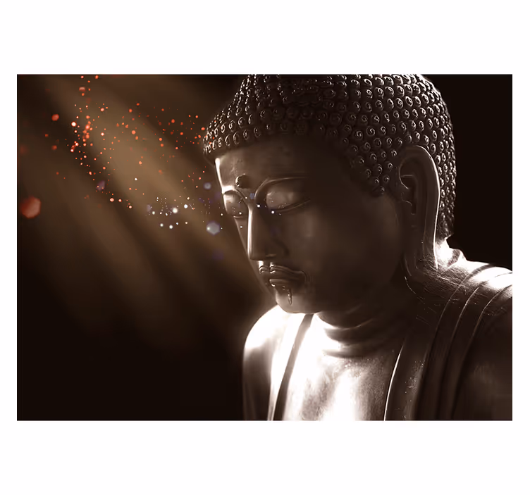 Rollo fenster zen ruhiges buddha porträt - TenStickers
