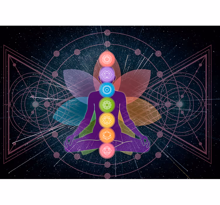 Rollo fenster zen mystische chakra-figur - TenStickers