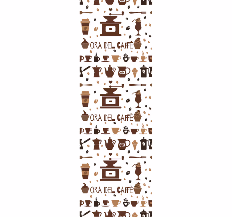 Rollo fenster braun für ihre kaffeepause - TenStickers