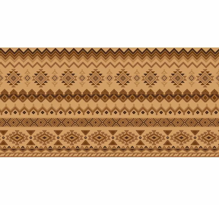 Rollo fenster braun im ethno kilim design - TenStickers