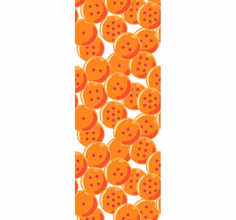 Rollo fenster orange drachenbälle - TenStickers