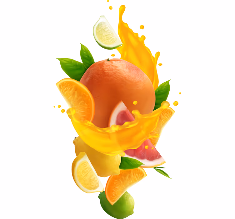 Rollo fenster orange fruchtiger spritzer - TenStickers