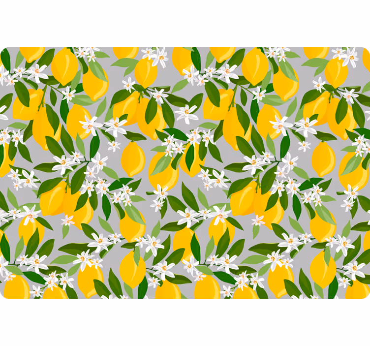 Rollo fenster orange lemon tree laptop - TenStickers