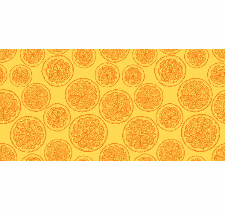Rollo fenster orange mit orangefarbenem handmuster - TenStickers