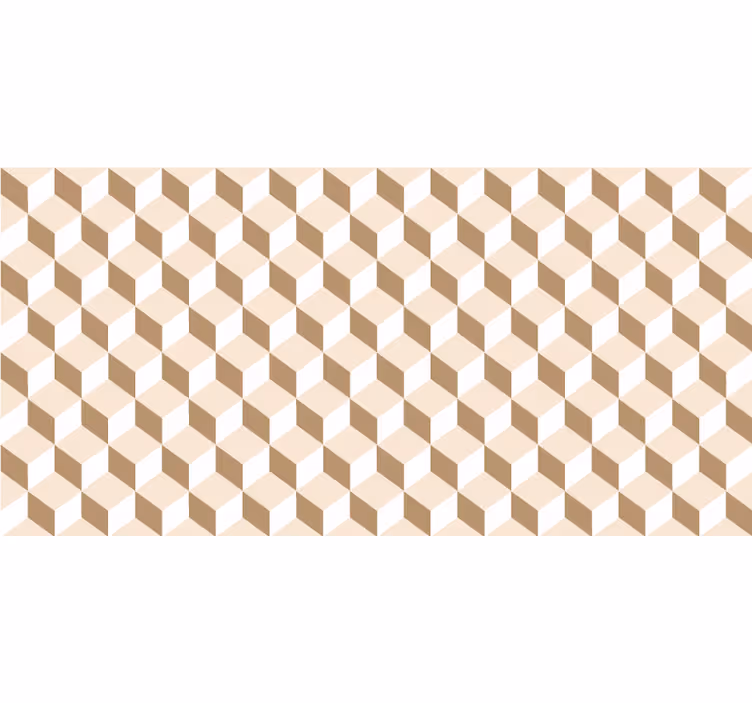 Rollo fenster orange modernes würfelbeige - TenStickers
