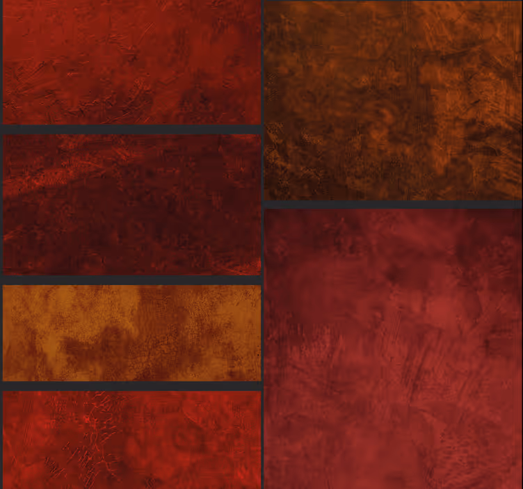 Rollo fenster rot mit strukturiertem patchworkdesign - TenStickers