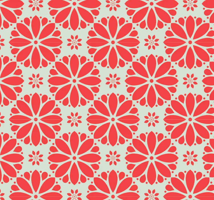Fenster rollo außen mit floralen geometrischen motiven - TenStickers