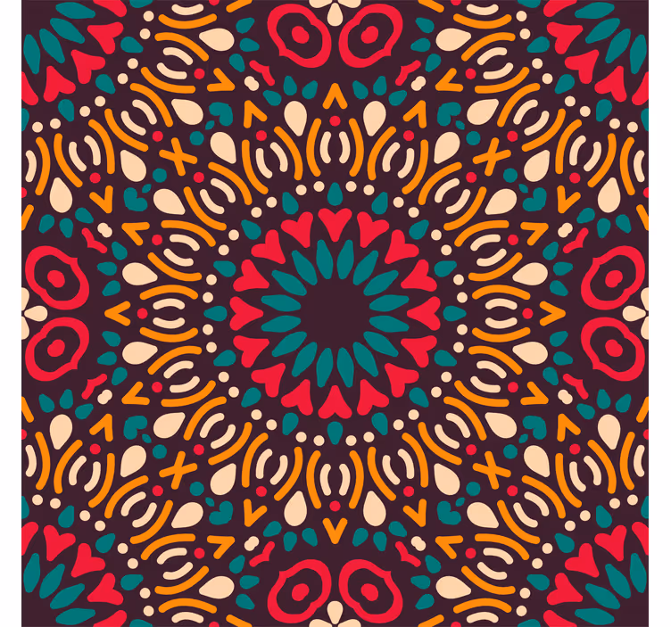 Fenster rollo außen buntes mandala - TenStickers