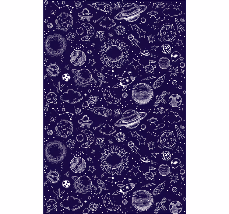 Rollo fenster jugendzimmer planet kritzelwelt - TenStickers